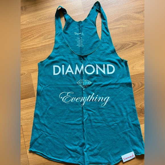 Teal Diamond Supply Co tank top - Picture 1 of 4